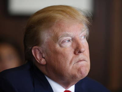 Donald Trump speaks with the Chicago Tribune Editorial Board Monday, June 29, 2015 in Chicago, IL, USA. Photo by Michael Tercha/Chicago Tribune/TNS/ABACAPRESS.COM