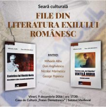 afis literatura exilului