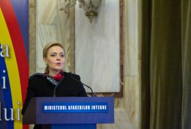 Ministrul Afacerilor Interne, Carmen Dan, participa la sedinta de evaluare a activitatii Ministerului Afacerilor Interne pe anul 2016, in Bucuresti, miercuri 15 martie 2017. ALEXANDRA PANDREA/MEDIAFAX FOTO