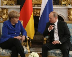 Angela Merkel and Vladimir Putin