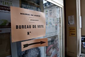 illusration of the Second round of the French presidential elections in Paris, France on May 7, 2017. Photo by Depo Photos/ABACAPRESS.COM