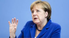 German Chancellor Angela Merkel addresses the media during a news conference in Berlin, Germany, Thursday, July 28, 2016. (AP Photo/Markus Schreiber)