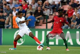 of England during the UEFA European Under-19 Championship Final between England and Portugal on July 15, 2017 in Gori, Georgia. Levan Verdzeuli