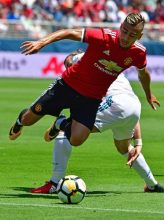 Soccer Football - Real Madrid vs Manchester United - International Champions Cup - Santa Clara, USA - July 23, 2017   Manchester United's Andreas Pereira in action against Real Madrid's Gareth Bale   REUTERS/Alan Greth