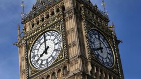 The Elizabeth Tower, which houses the Great Clock and the 'Big Ben' bell, is seen above the Houses of Parliament, in central London, Britain August 14, 2017. REUTERS/Neil Hall - RTS1BP9F