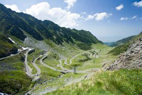 Transfagarasan road in Romania